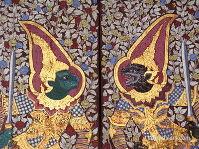 Bangkok temples: Wat Suthat celestial guadians