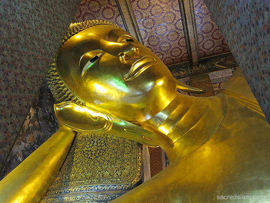 Wat Pho Reclining Buddha head