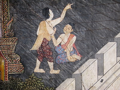 Erotic mural Wat Suwan Dararam