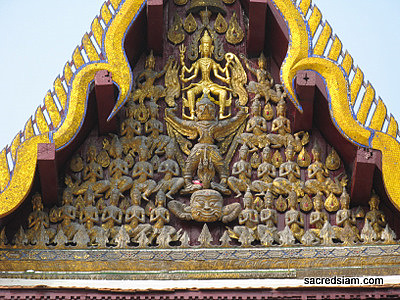 Wat Na Phra Men Ayutthaya ubosot gable
