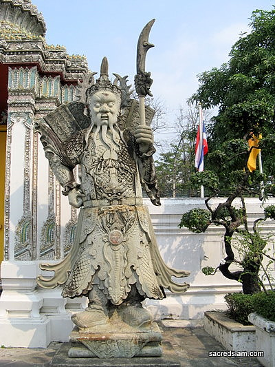 Wat Pho Chinese warrior Bangkok