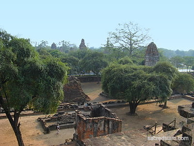 View from Wat Ratchaburana Ayutthaya