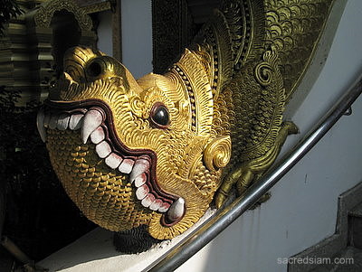 Wat Sri Suphan Chiang Mai guardian creature