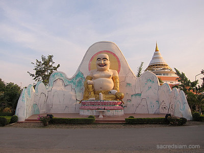 Wat Thawornwararam Kanchanaburi Laughing Buddha