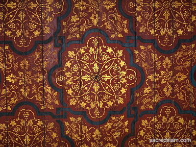 Wat Yannawa ubosot ceiling